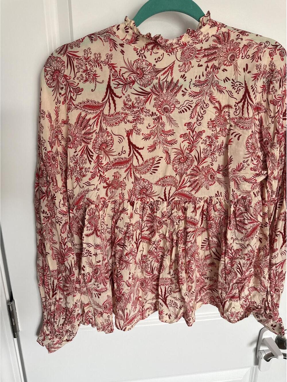 Anthropologie Printed Long Sleeve Blouse - Picture 3 of 4